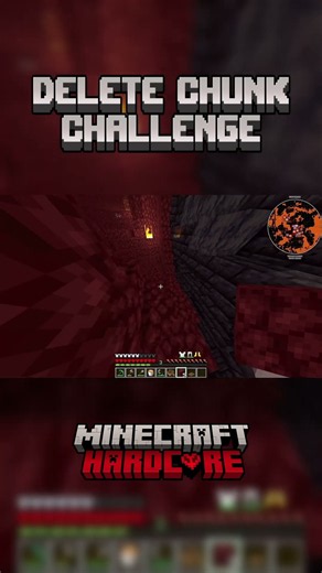 get juked 🪓 #Minecraft #MinecraftChallenge #DeleteChunk #Gaming