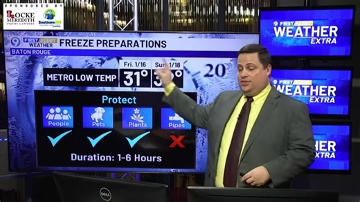 Temperature ups & downs and a few freezes in our future. | WAFB Channel 9