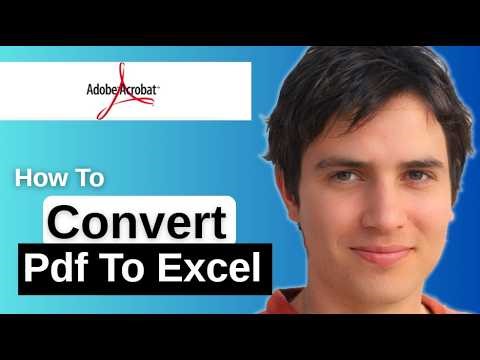 How To Convert Pdf To Excel In Adobe Acrobat