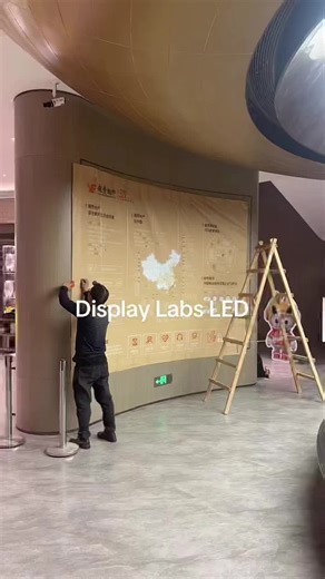 #curve led display #led video wall #led wall #led installation #real estate selling center #led factory #china led