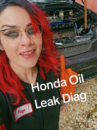 This is all 4 parts of the Honda oil leak diagnosis series combined into one!! #HondaCivicHatch #oilleakdiagnosis #dseriesturbo #cartok #mechanicsoftiktok