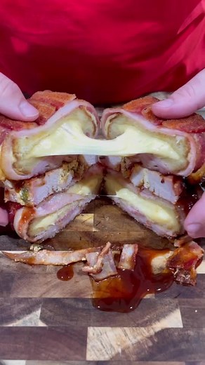 Delicious Bacon Wrapped Grilled Cheese Stuffed Pork Loin Recipe