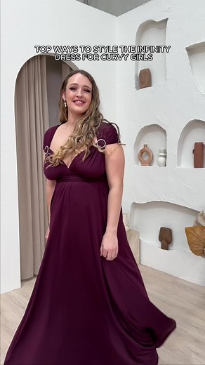 Infinity Dress Styling Tips for Curvy Girls | ModelChic