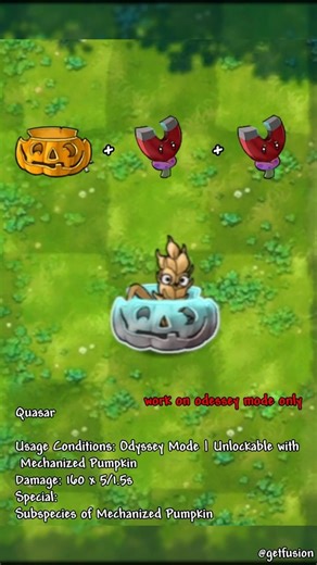 how to fuse Quasar - PVZ FUSION #pvz #pvzgameplay #plantsvszombies #odyssey #pvzfusion