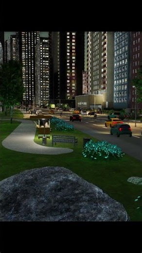 Just a calm place… - Heliox 19 #citiesskylines2 #traffic