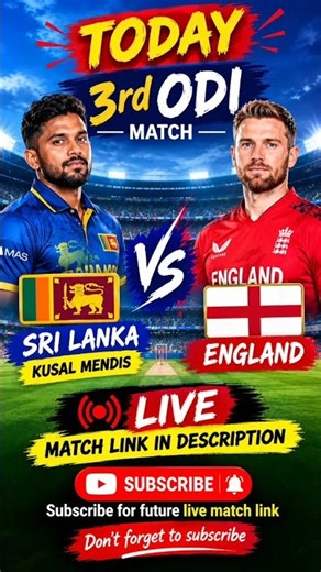 Sri Lanka vs England live match link | 3rd ODI #live #livematch #cricket