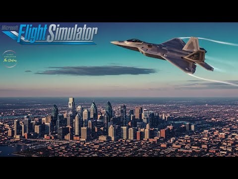 MSFS F-22 Stealth: Unseen Surveillance of Philadelphia's Skyline from Buffalo #msfs2020