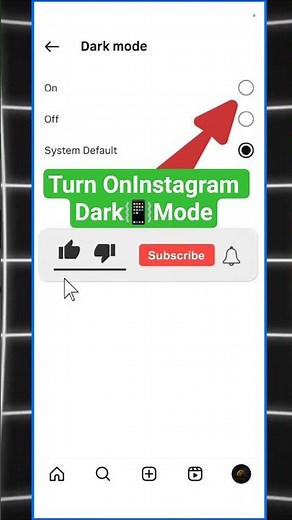 Instagram Dark Mode 2025 | How to Enable Dark Theme on Instagram#Shorts#shortvideo#viral#instafeed