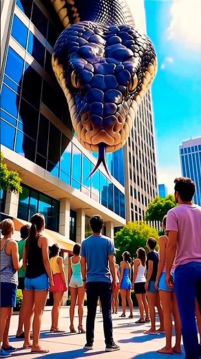 Giant Serpent Attacks the City | People Shocked by Massive Snake