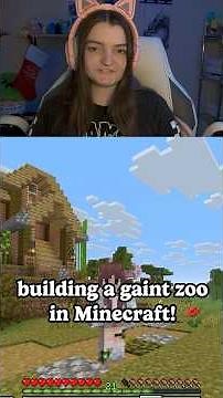 Day three of building a giant zoo in Minecraft! #minecraft