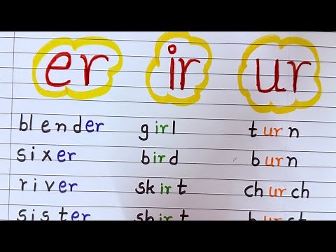 ER IR UR Sound | R-Controlled Vowels | Phonics for Kids