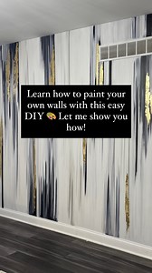 Hey friends! So many of you all have been asking for a tutorial on this wall design! Are you looking for new home decor ideas? Learn how to paint your own walls with an easy DIY that is budget friendly! 🎨 Let me show you how with my online, beginner friendly course! It’s on sale right now for $50! Comment the word “PAINT” & I will send you the direct link! #artist #accentwall #mural #wallpainting #abstractart #painting #paint #homedecor #homedecorating #interiordecor #interiordesign #homedecor 