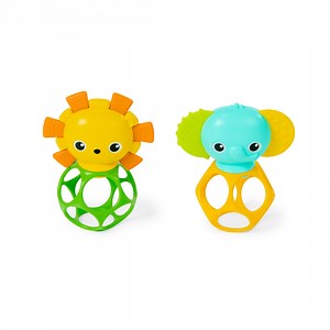 Bright Starts Soother Pals Easy-Grasp Teether Toys, Unisex, Newborn