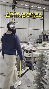 Cable tray expertise comes from years of manufacturing#wiremeshcabletray#factory#cablemanagement