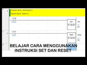 Apa Itu SET dan RSET belajar Instruksi set dan reset CX PROGRAMMER (Basic PLC)