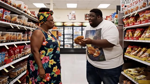 fighting over chicken #belly #veo3 #auntie #ai #fyp #viral | outie belly