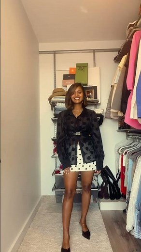 Chic Black & White Polka Dot OOTD | Effortless Fashion Inspo ✨🖤