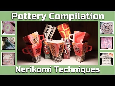 Pottery Compilation - Nerikomi Patterns and Techniques
