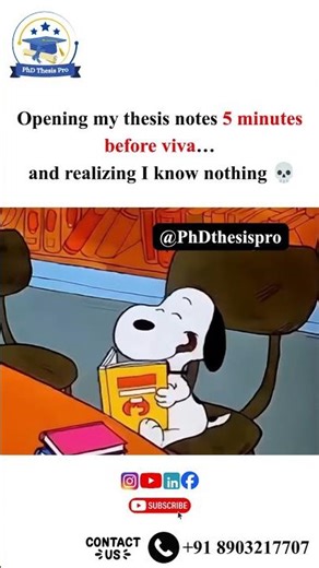 Opening my thesis notes 5 minutes before viva…