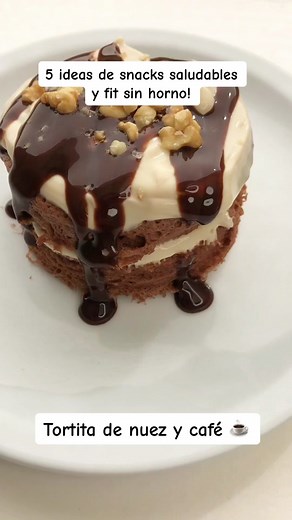 Tortita de Nuez y Café Saludable: Receta Fit Sin Horno