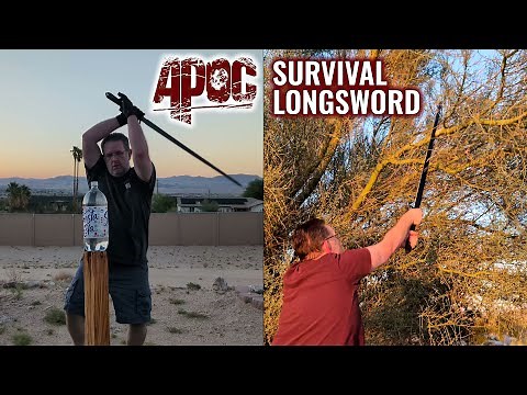 APOC Survival Longsword - tactical longsword designed by Angus Trim - review