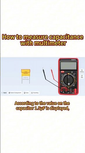 How to measure capacitance with multimeter？ #electrician #multimeter #interesting #popular