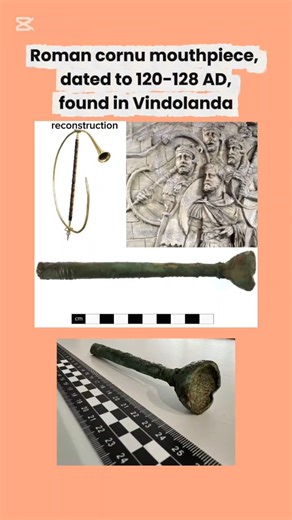 Roman cornu mouthpiece #vindolanda #rome #archeology #music #viral #musician