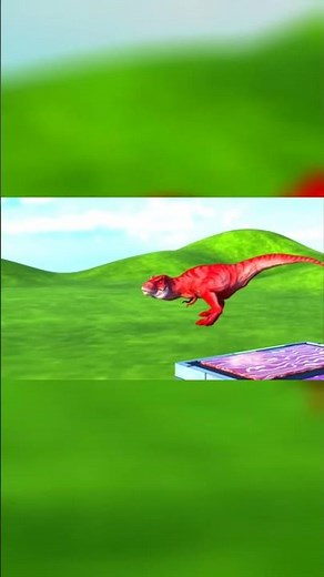 Lion vs Rainbow Slide | Satisfying 3D Animal Adventure 🌈🦁 #animation #cartoon #animals