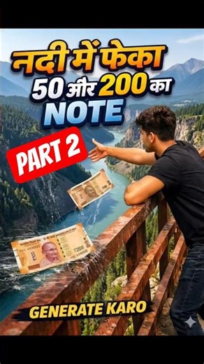 Aaj Maine ₹200 Ka Note Pani Me Fek Diya 😳 | Real Experiment Gone Wrong!#shorts #experiment #funny