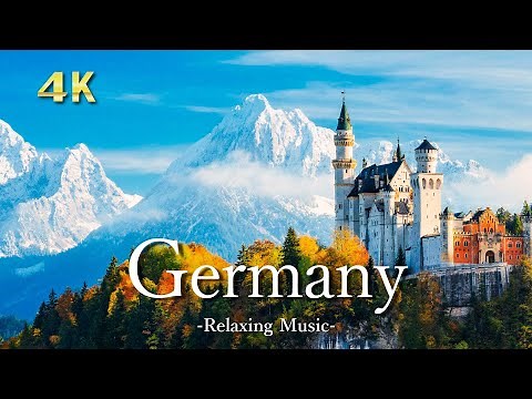 【４K】ドイツの絶景｜ピアノのリラックス音楽と美しい大自然の景色｜Germany
