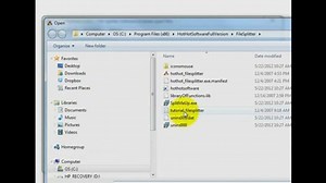 How to File Splitter to split or separate two or several, multiple Files Into many Software