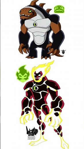 Ben 10 triomnitrix fusions aliens of Heatblast #shorts #ben10omniverse