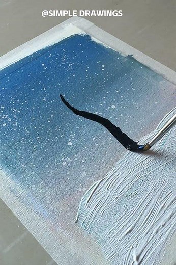 This Art Has NO RIGHT to Be This Gorgeous 😭❄️ #painting#acrylicpainting #shorts