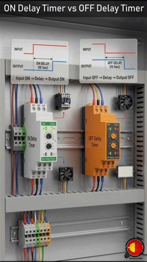 On Delay Timer VS OFF Delay Timer #timer #shorts