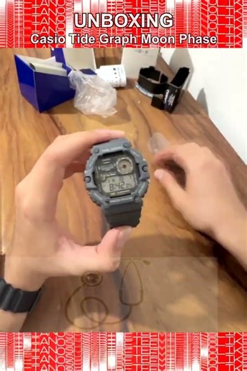 Casio WS-1700H | Unboxing ASMR ⌚🔊 "Casio Tide Graph Moon Phase" #relojescasio #reloj #watch