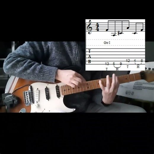 Easy Augmented Arpeggio Tapping Lick (with tabs) - DP's Guitar Encyclopedia #guitarlessons #guitar