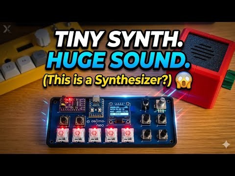 I built a Tiny Synthesizer with Mechanical Keyboard Switches! (oscimo neo Jam)