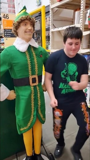 Christmas Buddy the Elf Animatronic Dance YouTube #Shorts AI Video