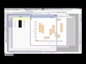 Floating columns and vertical drop lines in OriginPro