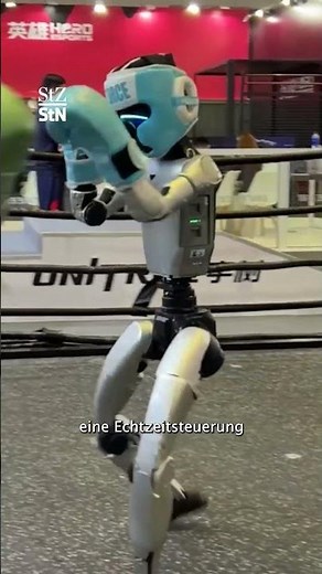 AI robots battle at the CIIE trade fair in Shanghai