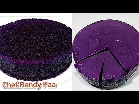 UBE Moist Chiffon Cake/Demonstration for Beginners