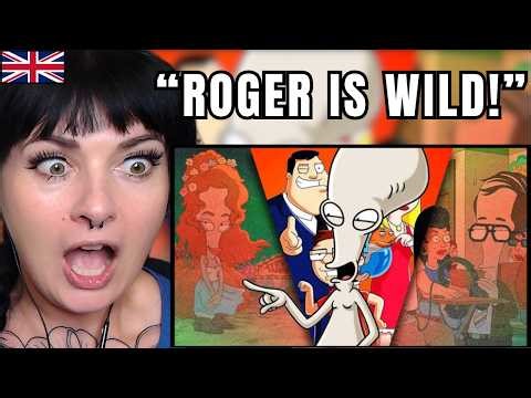 Brit Reacts to the BEST of Roger | American Dad Reaction