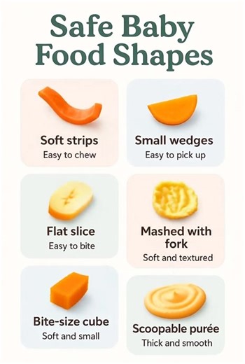 Baby-friendly food shapes 🍴👶🏼🍔🥤 #babyreels #parentingtips #babiesbabiesbabies #babyfood #babyrecipes #BabyFoodSafety | BabiesBlog