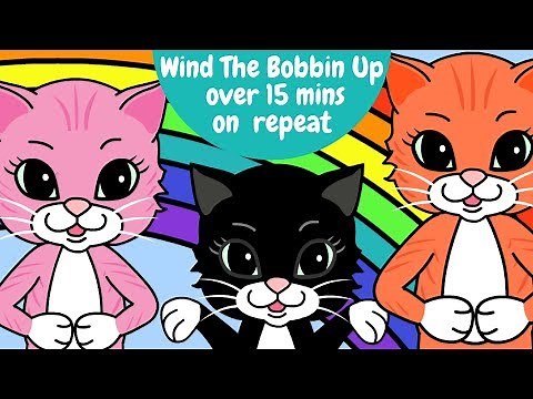 🧵 Wind The Bobbin Up Repeat & Loop | Best Nursery Rhymes UK