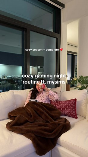 cozy season = complete w/ the MySims Cozy Bundle ❤️🧸 MySims Cozy Bundle is on Switch, PS5, Xbox, PC, and Apple Arcade! @The Sims ☁️#SponsoredbyEA #MySims #cozygaming #nightroutine #cozyvibes
