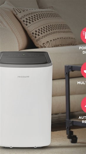 ‼️Available at Spintex branch ‼️Frigidaire 3-in-1 Connected Portable Room Air Conditioner 12,000 BTU (ASHRAE) / 8,000 BTU (DOE) ⚡️Enjoy more cooling flexibility with two different fan speeds plus dehumidifying Dry Mode to keep your room cool and comfortable. ⚡️Control your room's temperature anywhere, with the Frigidaire® app. Conveniently turn the unit on or off, adjust the temperature, and manage fan speeds. ⚡️Reduce airborne particles to improve your comfort with a built-in air ionizer. ⚡️Thi