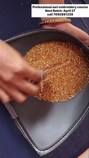 எது Best? Normal cut bead or Micro Cut Bead. #embroidery #blousedesignslatest
