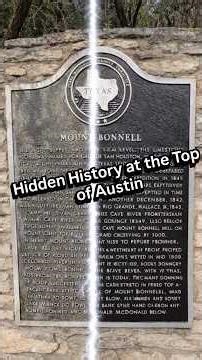 Hidden history at the top of Austin. This isn’t just a view….it’s centuries of Texas history.