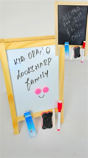 “Switch from whiteboard to blackboard in seconds — perfect for classrooms, offices, and home learning!” Only $6.90 -/- #DoubleSidedBoard #Whiteboard #Blackboard #SmartBoard #OfficeEssentials #ClassroomTools | LookSharp Store