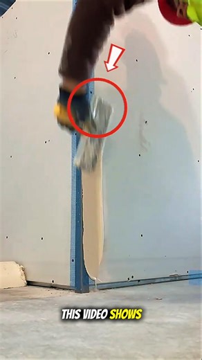 Drywall Corner Finishing Tool in Action | Perfect Wall Joint Smoothing Technique